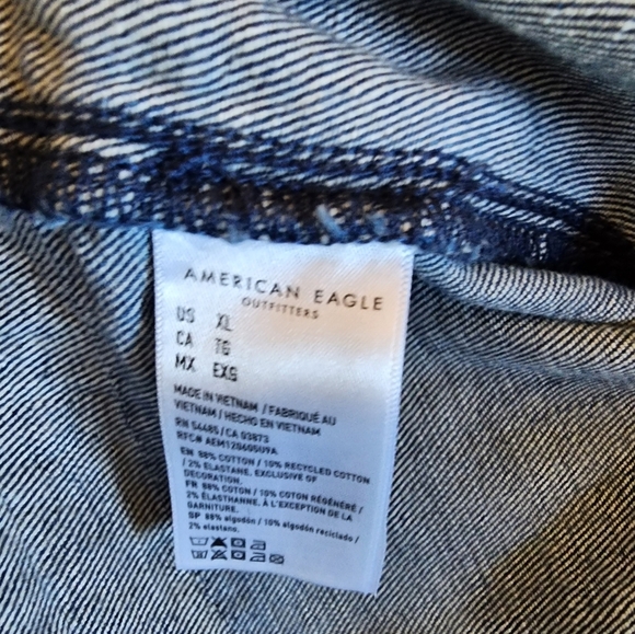 American Eagle Denim Overall Skirt Size Xl Cowgirl Country NWT - Picture 3 of 10